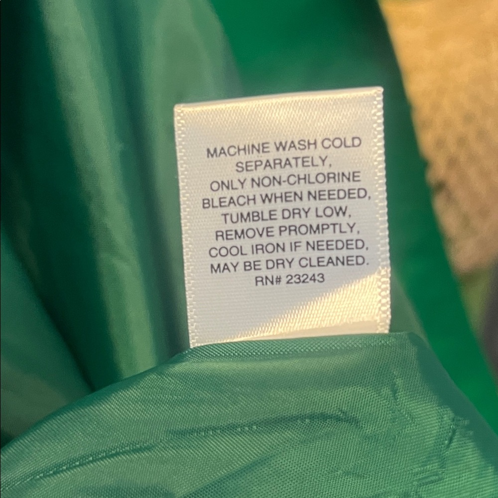 New York & Company Vibrant Green Trench Coat - Picture 6 of 6